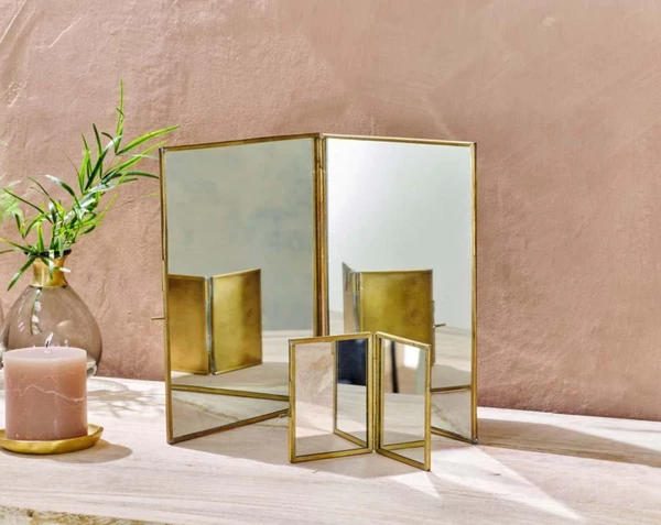 Nkuku Kiko Small Folding Mirror 3 Nkuku Kiko Small Folding Mirror