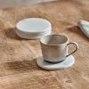 Nkuku Esa Marble Coasters Set Of 4 White