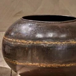 Nkuku Endo Reclaimed Iron Globe Planter