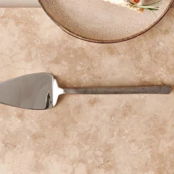 Nkuku Sirkali Cake Slice Brushed Silver