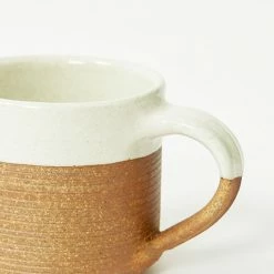 Nkuku White Mali Ribbed Espresso Mug - Set Of 2