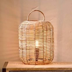 Nkuku Natural Noko Wicker Lamp Extra Small
