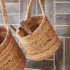 Nkuku Natural Chapad Hemp Wide Wall Hung Basket - Small
