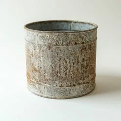 Nkuku Abari Aged Zinc Pot - Large