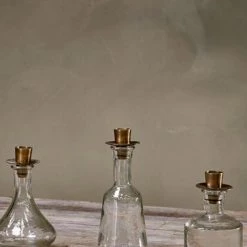 Nkuku Sirsa Wide Glass Candlestick