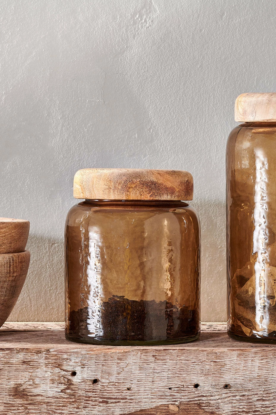 Nkuku Smoke Brown Charal Storage Jar - Small 1 Nkuku Smoke Brown Charal Storage Jar - Small