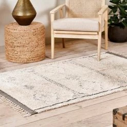 Nkuku Mureu Rug In Natural & Black