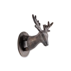 Nkuku Stag Door Knocker Black