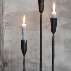 Nkuku Mbata Brass Candlestick