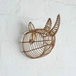 Nkuku Eko Mini Rhinoceros Head In Brass 9 Nkuku Eko Mini Rhinoceros Head In Brass