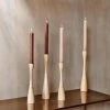 Nkuku Natural Mango Wood Candlestick