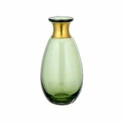 Nkuku Green Miza Mini Glass Vase