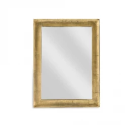 Nkuku Yadur Rectangular Mirror Antique Brass Small