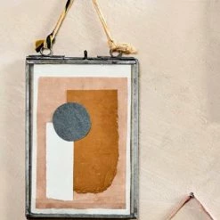 Nkuku Kiko Extra Large Portrait Frame In Antique Brass