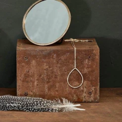 Nkuku Kiko Small Round Standing Mirror