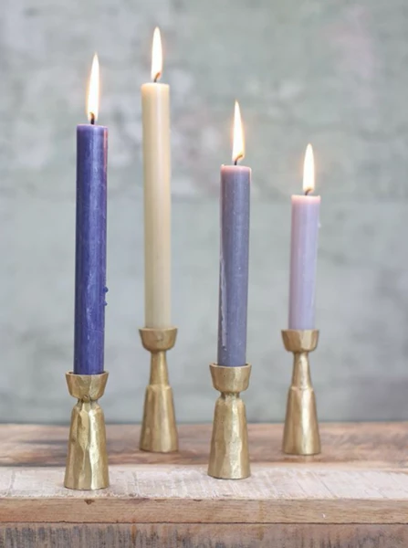 Nkuku Large Brushed Gold Jahi Candlestick 3 Nkuku Large Brushed Gold Jahi Candlestick