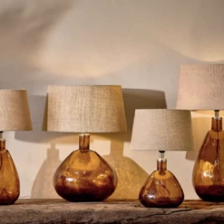 Nkuku Baba Glass Lamp In Burnt Amber Large 8 Nkuku Baba Glass Lamp In Burnt Amber Large