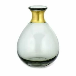 Nkuku Nkuku Miza Glass Vase Smoke