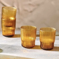 Nkuku Amber Fali Tumblers Set Of 4