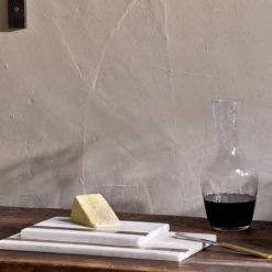 Nkuku Kasa White Rectangular Marble Serving Board Small