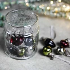 Nkuku Glass Baubles in A Sweets Jar Mixed