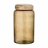 Nkuku Charal Storage Jar In Smoke Brown - Large