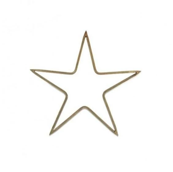 Nkuku Solid Brass Star Large 1 Nkuku Solid Brass Star Large