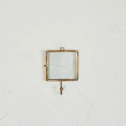 Nkuku Kiko Square Antique Brass Hook