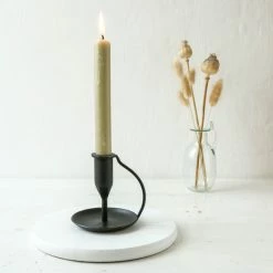 Nkuku Ada Iron Candlestick - Antique Black 5 Nkuku Ada Iron Candlestick - Antique Black