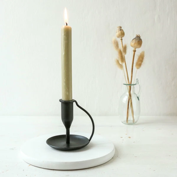 Nkuku Ada Iron Candlestick - Antique Black 3 Nkuku Ada Iron Candlestick - Antique Black