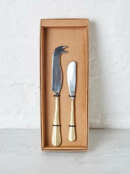 Nkuku Osko Gold Cheese Butter Knife 2 Nkuku Osko Gold Cheese Butter Knife