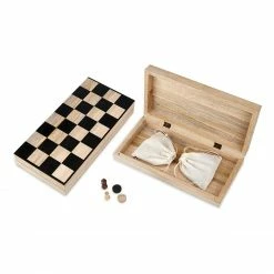 Nkuku Mango Wood Chess & Draughts Board