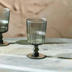 Nkuku Fali Wine Glass Smoke