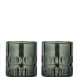 Nkuku Mila Tumbler Glass In Dark Emerald
