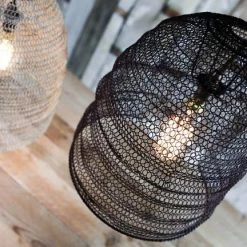 Nkuku Jatani Oval Wire Lampshade Small Rust 36 X 30 cm