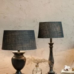 Nkuku Dia Ink Jute Lampshade