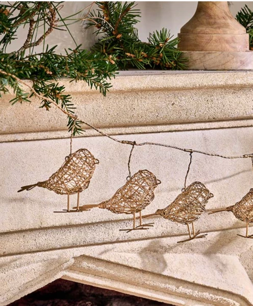 Nkuku Ramya Wire Bird Garland 1 Nkuku Ramya Wire Bird Garland