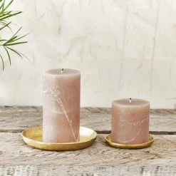 Nkuku Gold Candle Plate