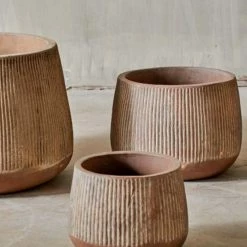 Nkuku Small Terracotta Wampu Wide Planter