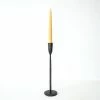 Nkuku Mbata Antique Black Candlestick Medium