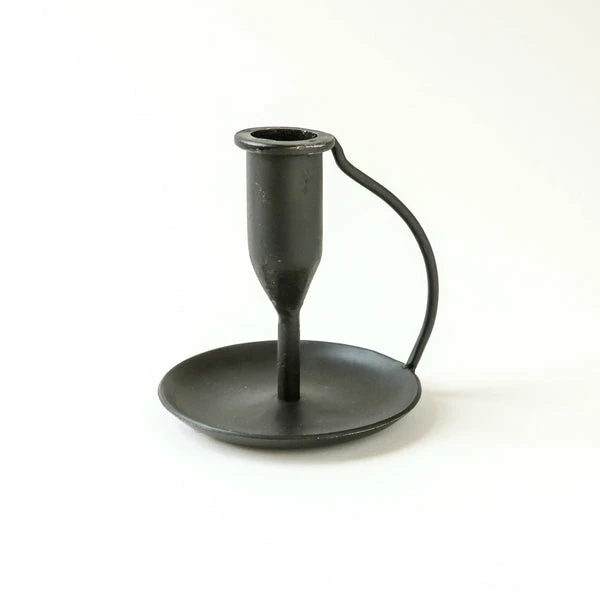 Nkuku Ada Iron Candlestick - Antique Black 2 Nkuku Ada Iron Candlestick - Antique Black