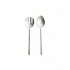 Nkuku Sirkali Brushed Silver Salad Servers