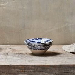 Nkuku Indigo Drop Serving Bowl - Small