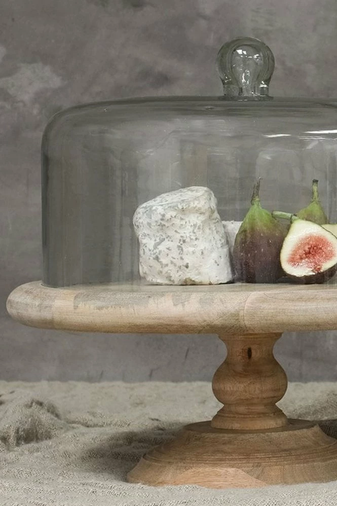 Nkuku Recycled Glass Dome Cake Stand 2 Nkuku Recycled Glass Dome Cake Stand