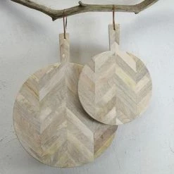 Nkuku Large Herringbone Pizza Board