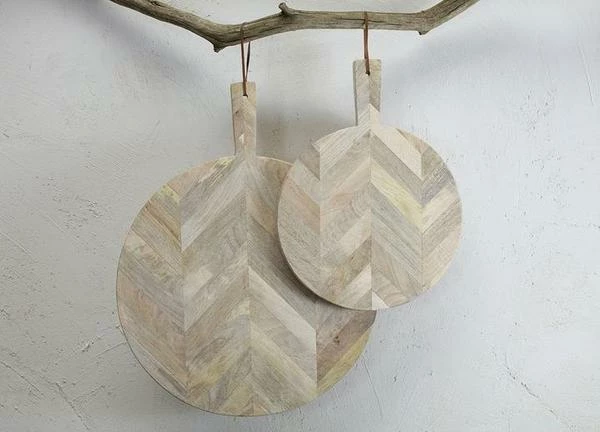 Nkuku Large Herringbone Pizza Board 1 Nkuku Large Herringbone Pizza Board