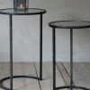 Nkuku Nakuru Iron Glass Nesting Side Table