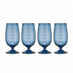Nkuku Yala Glass Set Of 4 In Indigo 6 Nkuku Yala Glass Set Of 4 In Indigo
