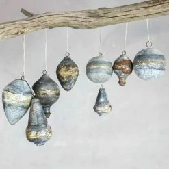 Nkuku Large Abari Zinc Bauble Cone