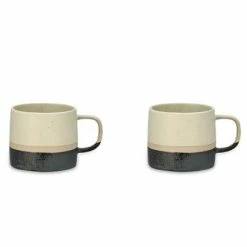 Nkuku Enesta Dipped Mug - Cream Set Of 2